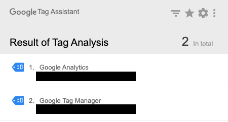 Checking tags with tag assistant
